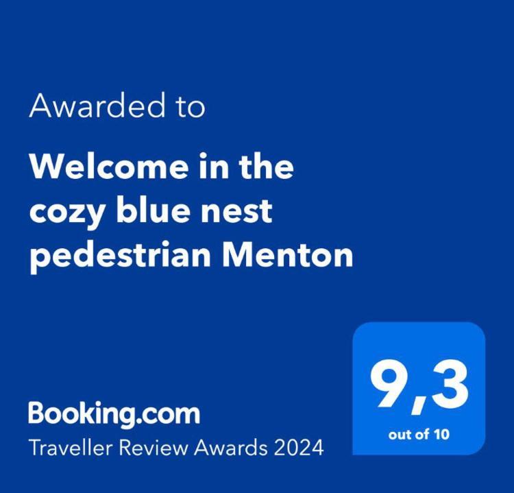 Welcome In The Cozy Blue Nest Pedestrian Menton Exterior foto